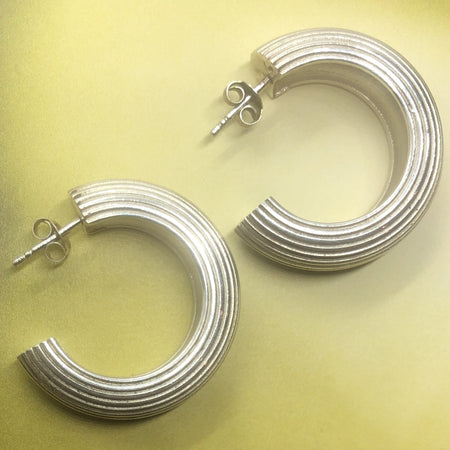 Vintage Dupont hoops in Gold or SILVER