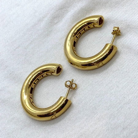 The bold and the beautiful hoops in GOLD