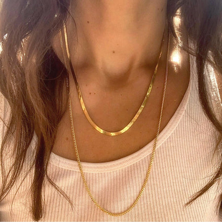 24” sporty curb chain, 2mm/ GOLD or SILVER !⋈!