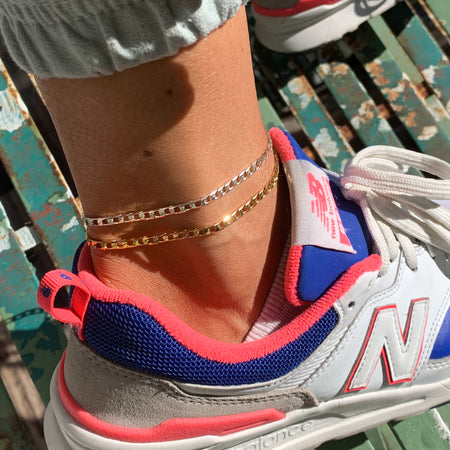 Oulala anklet/ GOLD or SILVER/ S/M/L
