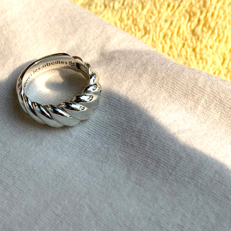 Honeycomb ring/ GOLD or SILVER