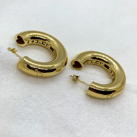 The very bold and the very beautiful hoops in GOLD
