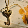 Heaven key pendant necklace in GOLD or SILVER