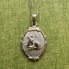 Bambi & Swan pendant necklace/ GOLD or SILVER