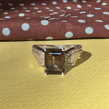 Vaquero Solitaire Ring in GOLD or SILVER/ choices of gemstones