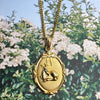 Bambi & Swan pendant necklace/ GOLD or SILVER