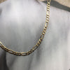 4mm Figaro chain/ GOLD or SILVER !⋈!