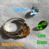 Double Baby Stunner Ring/ STERLING SILVER or GOLD VERMEIL/ choices of gemstones