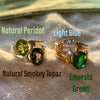Double Baby Stunner Ring/ STERLING SILVER or GOLD VERMEIL/ choices of gemstones