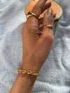 Bold rope bracelet/ GOLD or SILVER