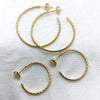 Twisted & real emotions hoops in SILVER or GOLD/ size small or not so small