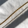 Rope anklet/ GOLD or SILVER