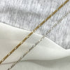 Thin & long Figaro chain/GOLD or SILVER