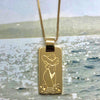 25%OFF Dip in the Mediterranean pendant necklace/ GOLD or SILVER